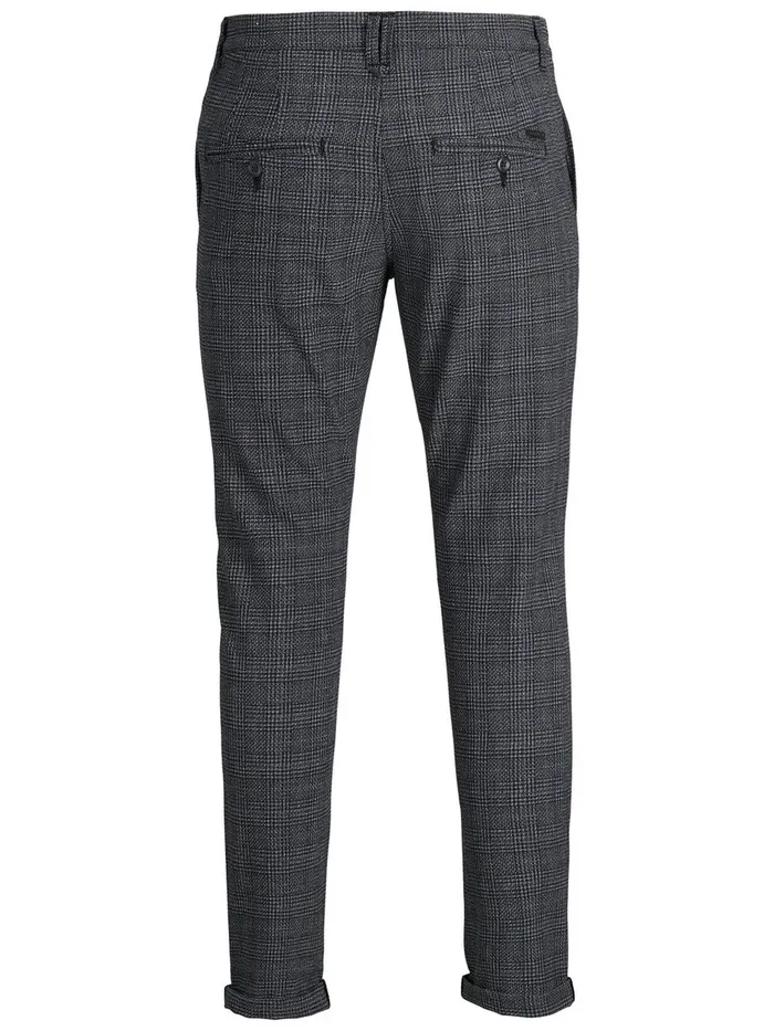 Trousers JACK and JONES Mens MARCO AKM 1048 CHINOS Grey Black