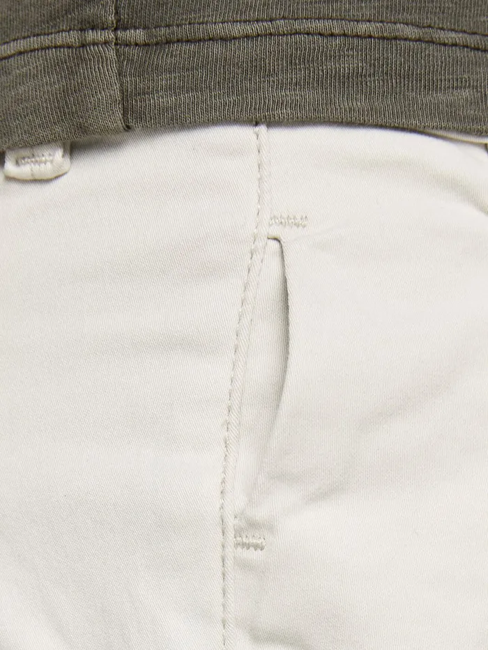 Trousers JACK and JONES Mens MARCO BOWIE SILVER BIRCH CHINOS White Silver Birch