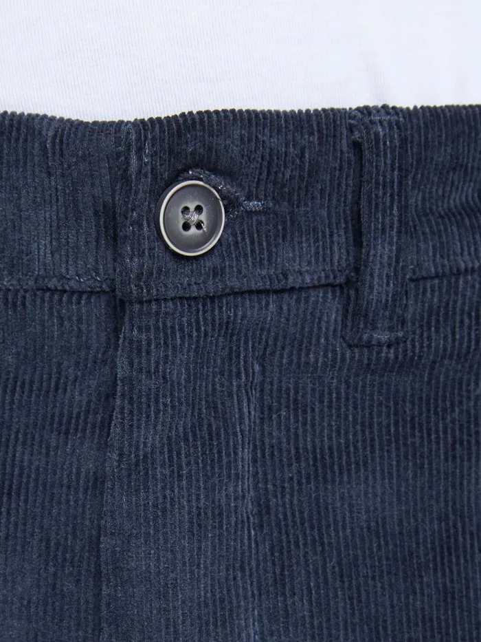 Trousers JACK and JONES Mens MARCO CORDUROY AKM 761 CHINOS Blue Navy Blazer