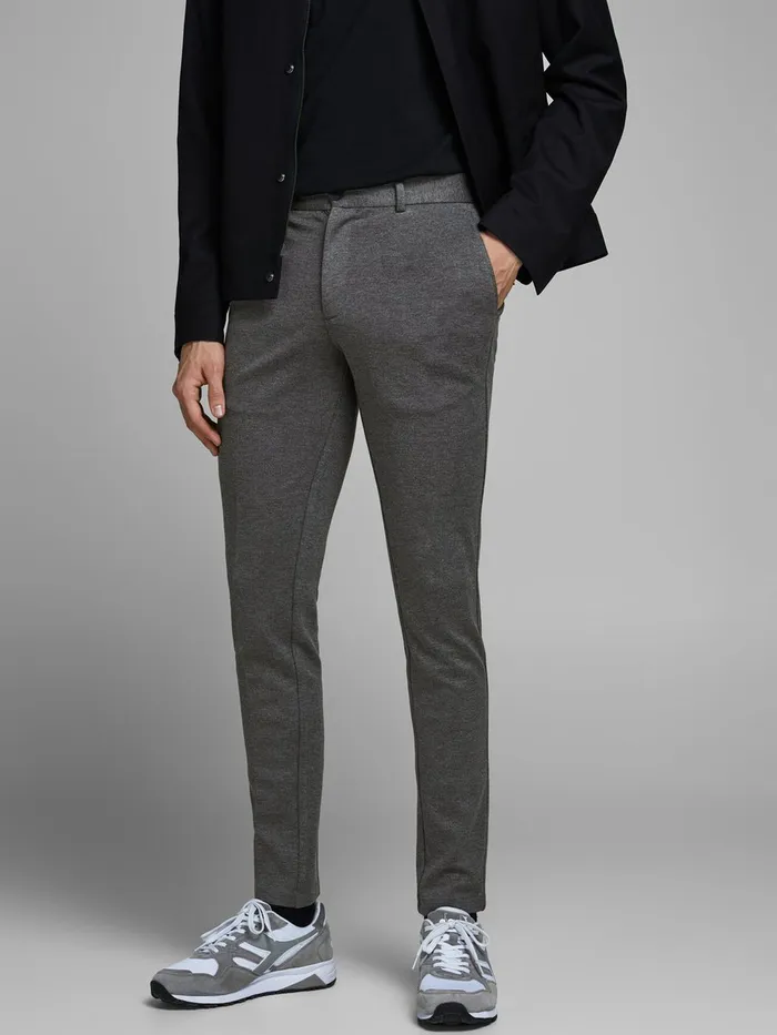 Trousers JACK and JONES Mens MARCO PHIL GREY CHINOS Grey Grey Melange