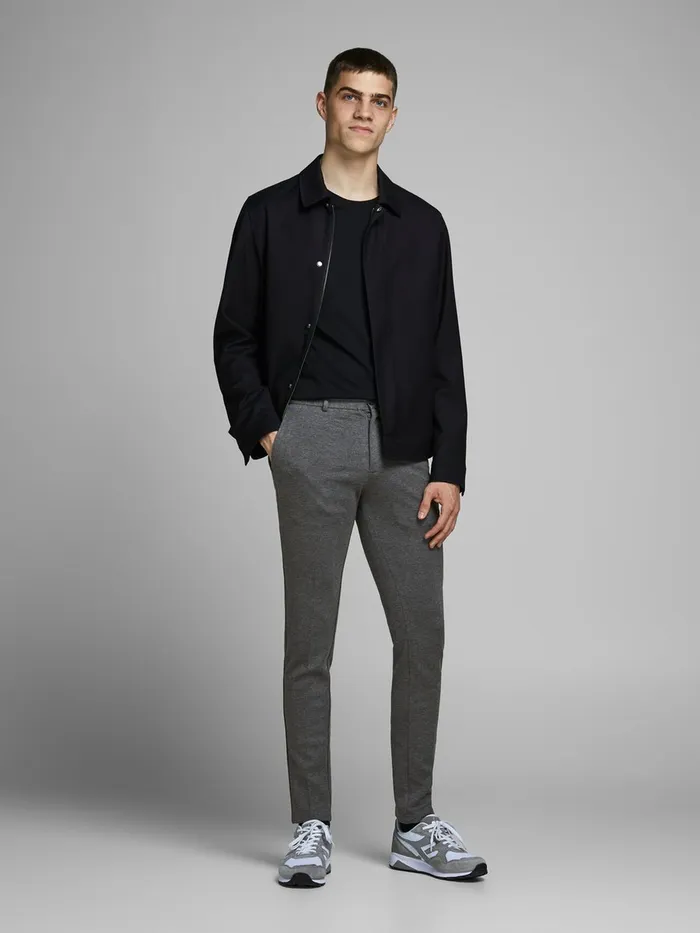 Trousers JACK and JONES Mens MARCO PHIL GREY CHINOS Grey Grey Melange