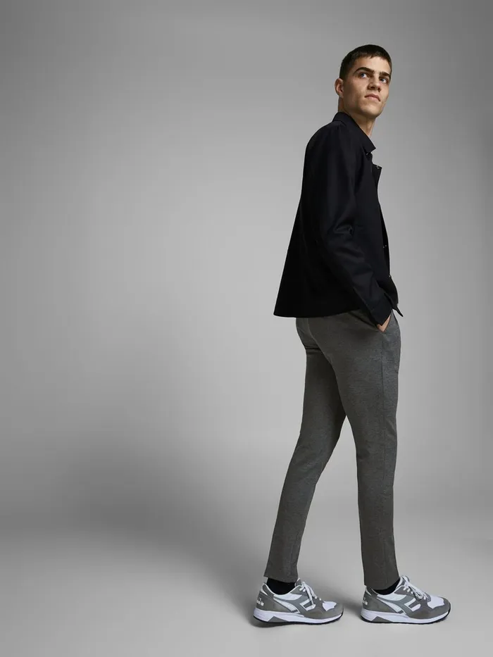 Trousers JACK and JONES Mens MARCO PHIL GREY CHINOS Grey Grey Melange
