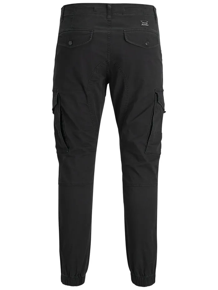 Trousers JACK and JONES Mens PAUL FLAKE AKM 542 CARGO PANTS Black Black Gift Ideas