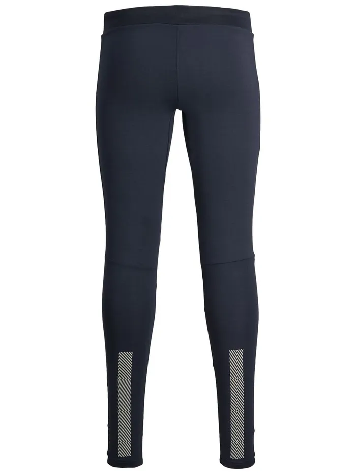 Trousers JACK and JONES Mens PERFORMANCE RUNNING TIGHTS Blue Navy Blazer Casaul