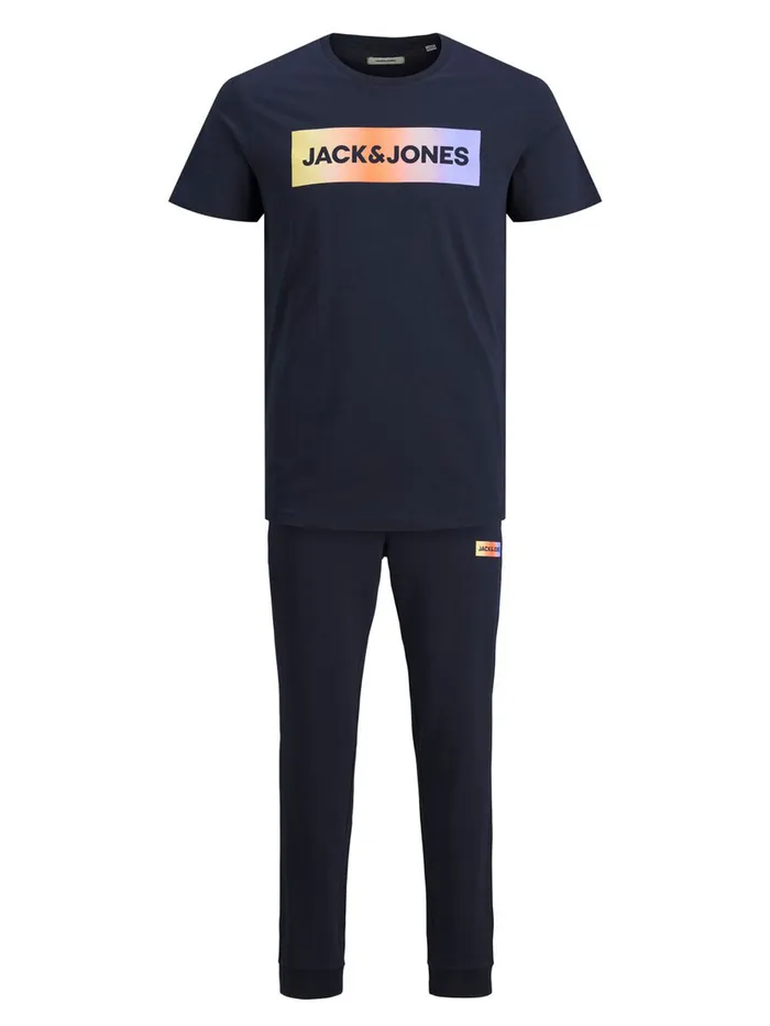 Trousers JACK and JONES Mens SWEATPANTS AND TSHIRT LOUNGEWEAR Blue Navy Blazer Gift 4 You