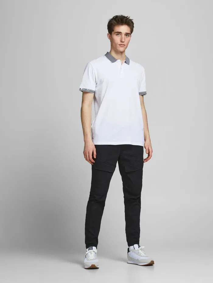 Trousers JACK and JONES Mens WILL GUS TROUSERS Black Black