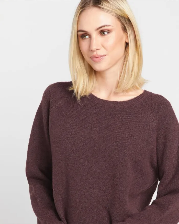 Twinkle Teas Sweater 8211 Espresso Womens Volcom Sweaters and Cardigans