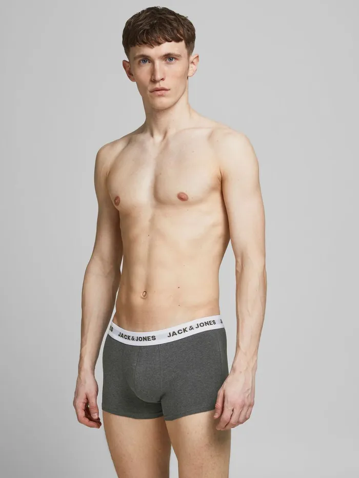 Underwear JACK and JONES Mens 12PACK TRUNKS Grey Navy Blazer Cheap On Sale