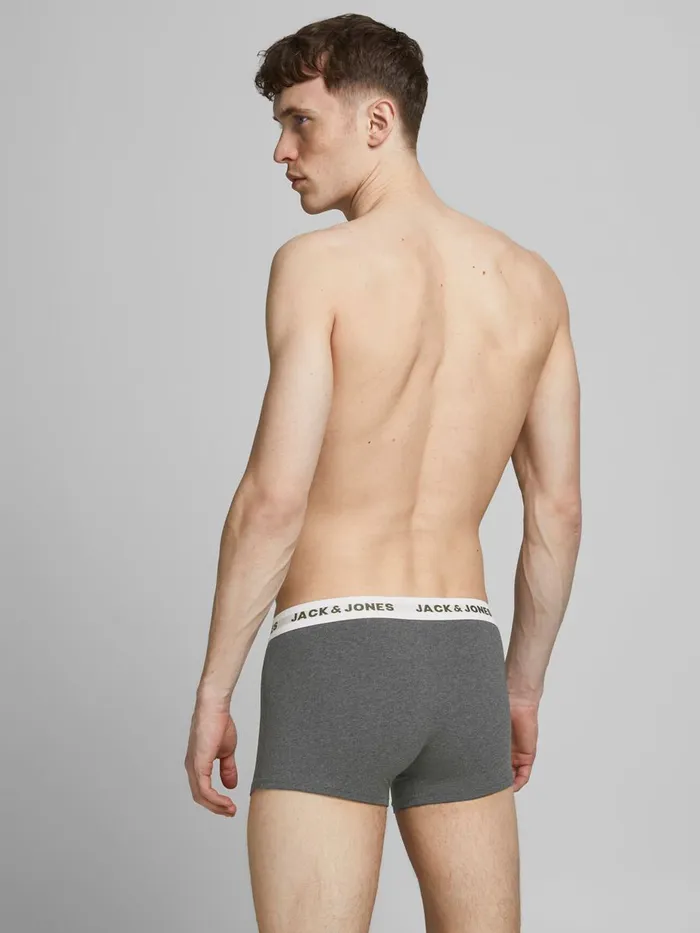 Underwear JACK and JONES Mens 12PACK TRUNKS Grey Navy Blazer Cheap On Sale