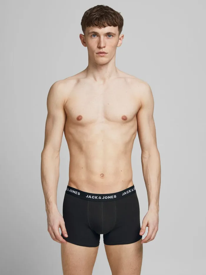 Underwear JACK and JONES Mens 12PACK TRUNKS Grey Navy Blazer Cheap On Sale