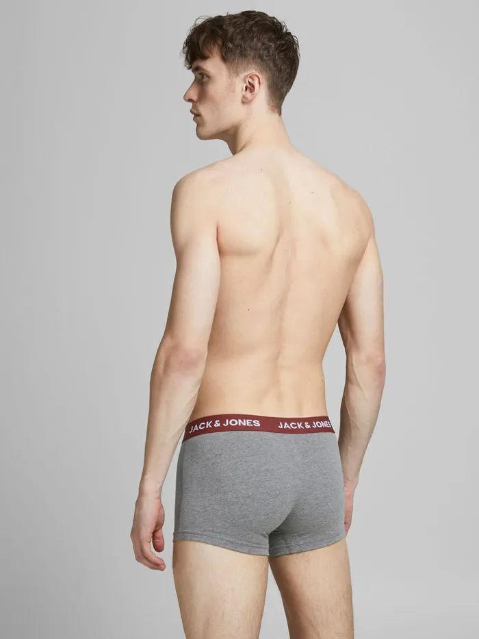 Underwear JACK and JONES Mens 2PACK TRUNKS Grey Rosewood Gift for Friend