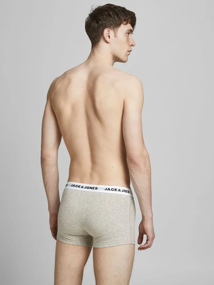 Underwear JACK and JONES Mens 5PACK TRUNKS Grey Black Near Me