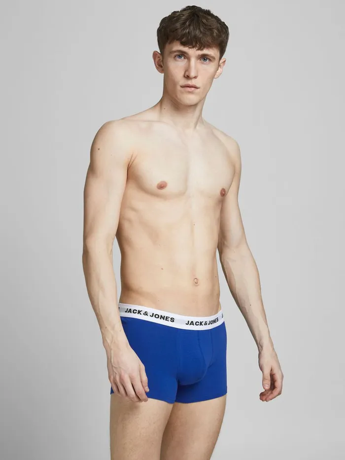 Underwear JACK and JONES Mens 5PACK TRUNKS Grey Black Near Me