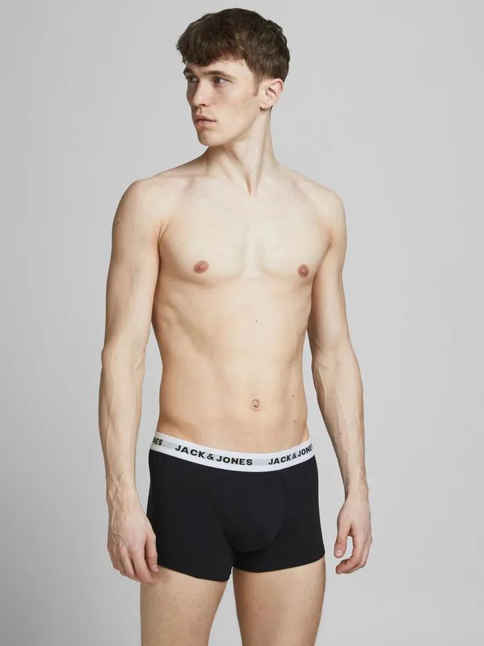 Underwear JACK and JONES Mens 5PACK TRUNKS Grey Black Near Me