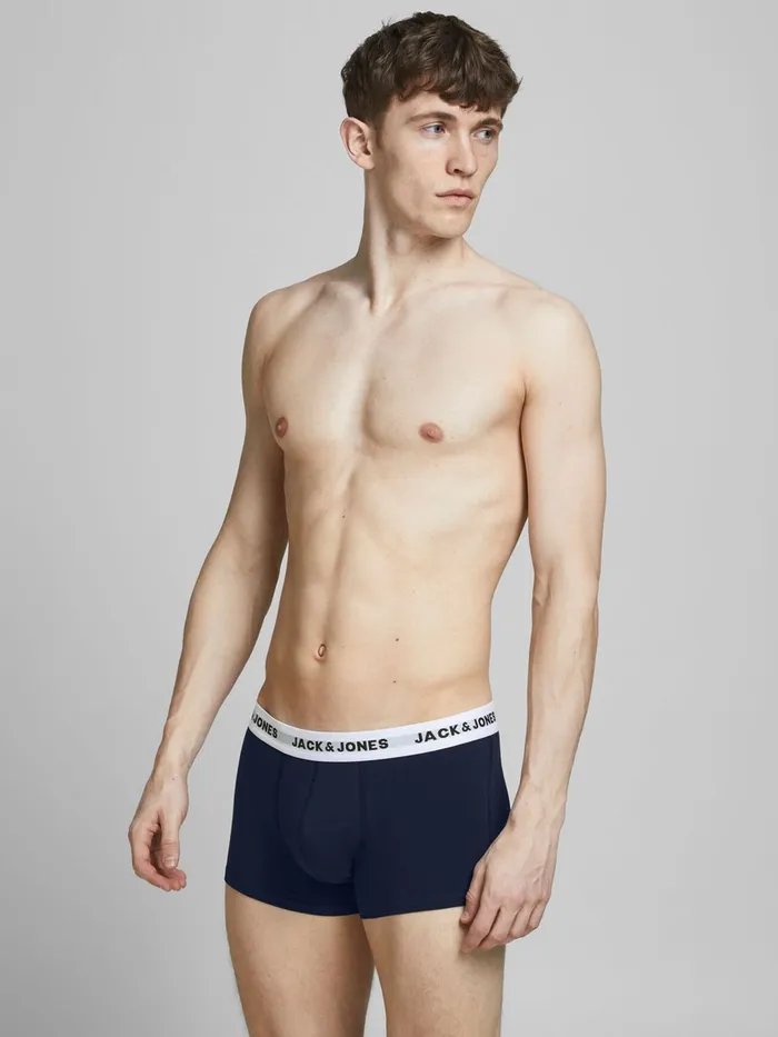 Underwear JACK and JONES Mens 5PACK TRUNKS Grey Black Near Me