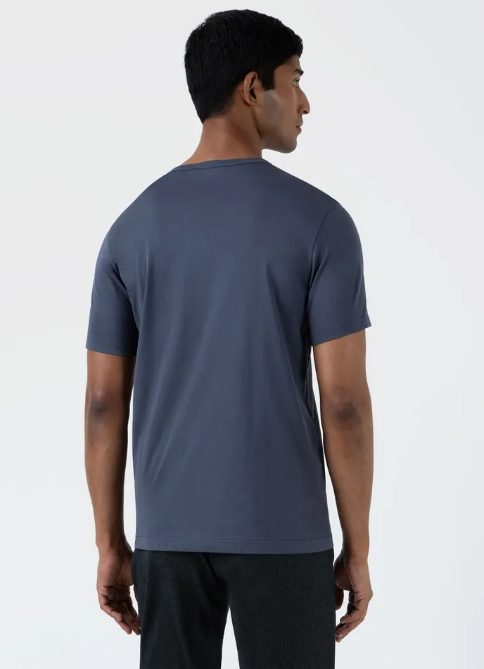 ussunspel Classic Tshirt Slate Blue Men Tshirts ussunspel Classic Tshirt Slate Blue Men Tshirts