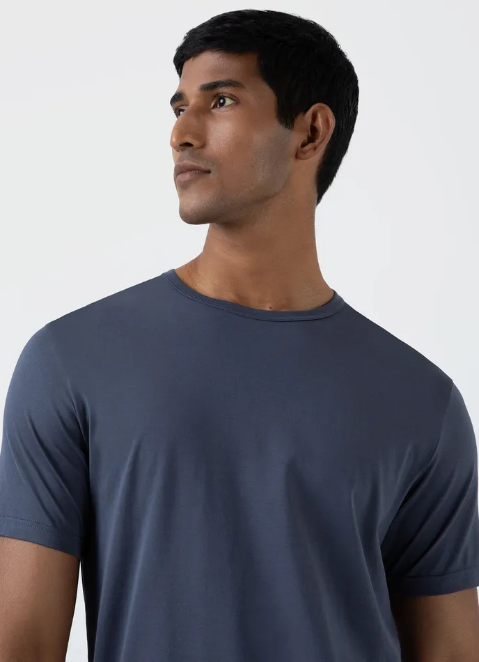 ussunspel Classic Tshirt Slate Blue Men Tshirts ussunspel Classic Tshirt Slate Blue Men Tshirts