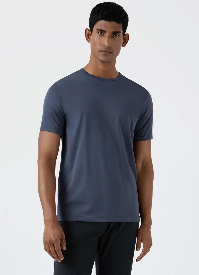 ussunspel Classic Tshirt Slate Blue Men Tshirts ussunspel Classic Tshirt Slate Blue Men Tshirts
