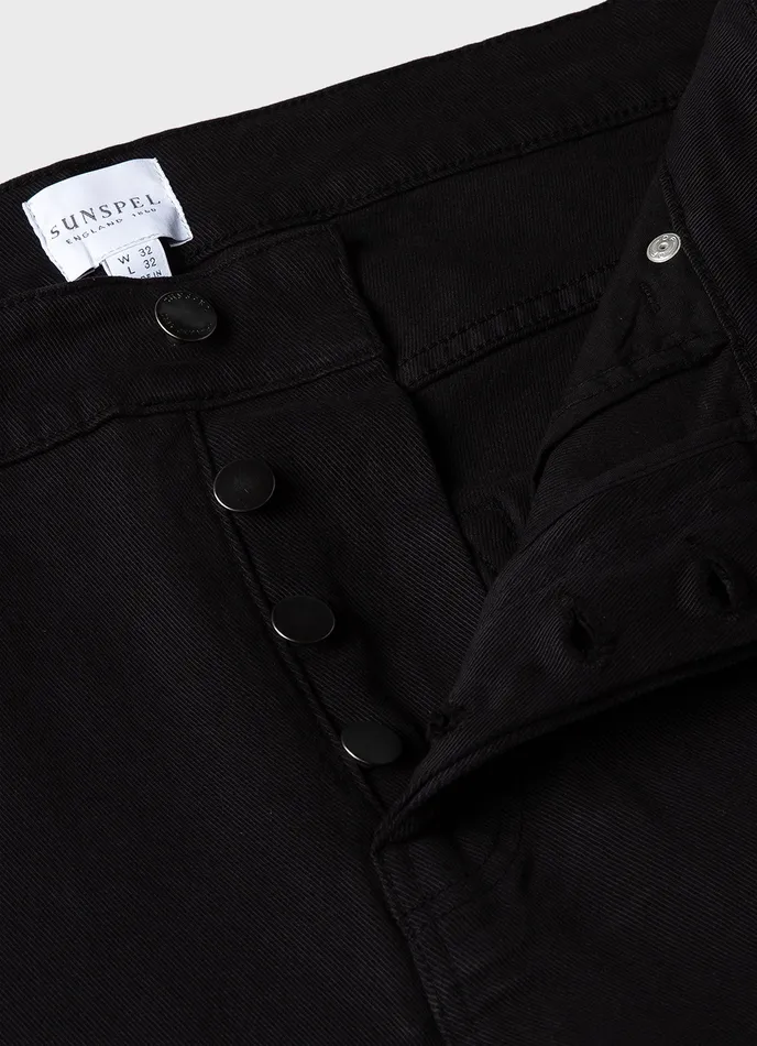ussunspel Cotton Drill 5 Pocket Trouser Black Men Pants