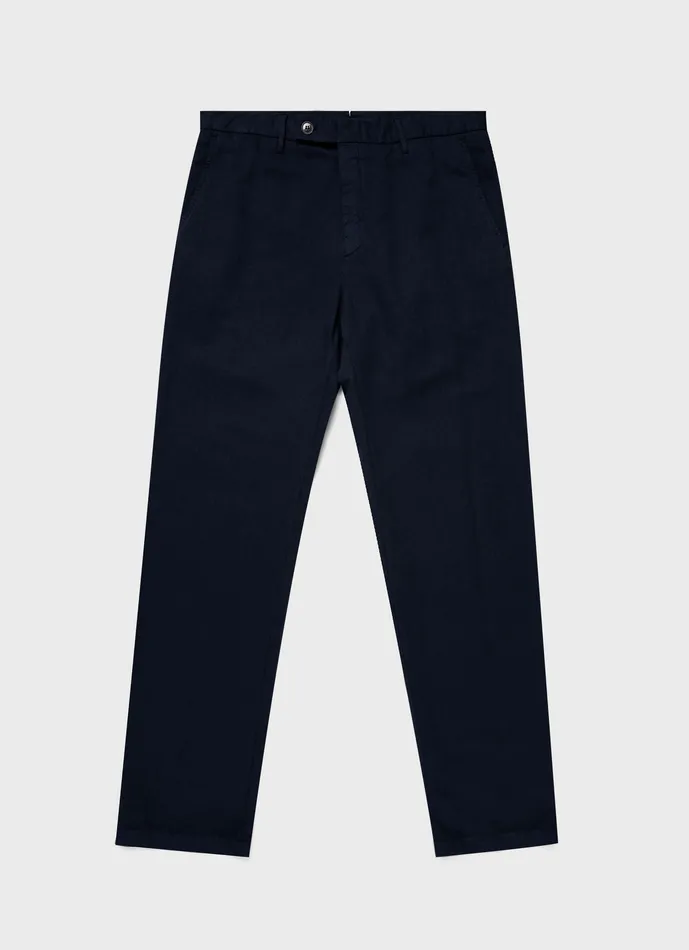 ussunspel Cotton Linen Trouser Navy Men Pants