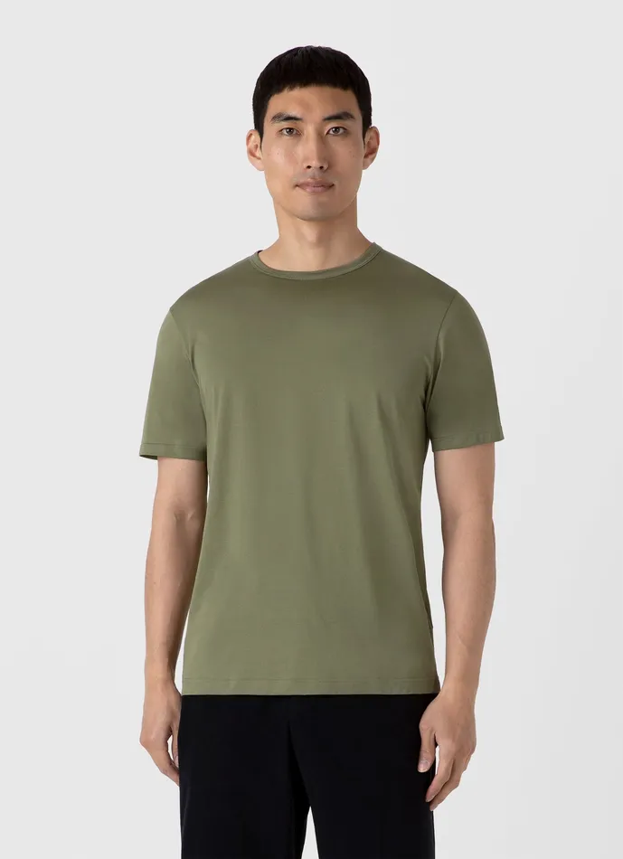 ussunspel Tshirts Men Classic Tshirt Moss Green