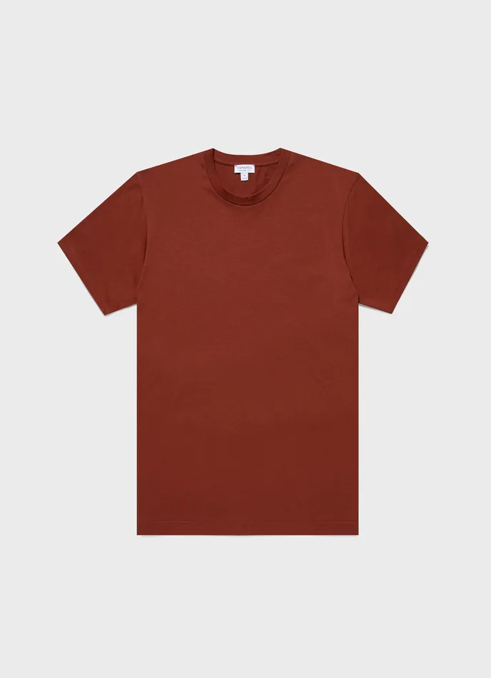 ussunspel Tshirts Men Riviera Midweight Tshirt Dark Clay