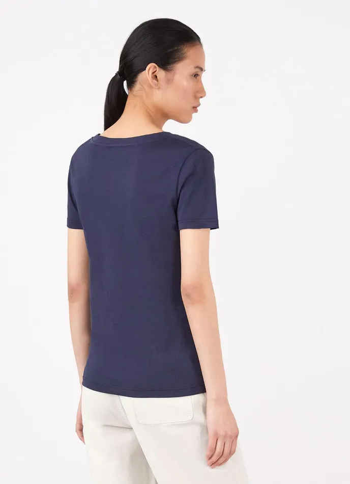 V Neck Tshirt Navy Women SUNSPEL Tshirts and Tops