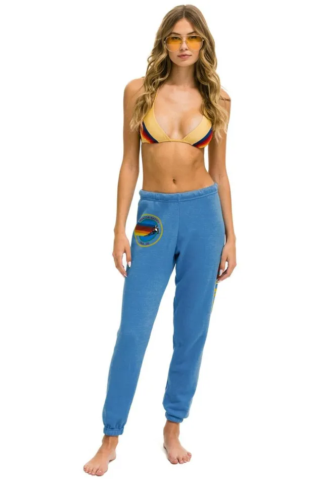 Vail Sweatpant 8211 Cobalt Women Aviator Nation Sweatpants
