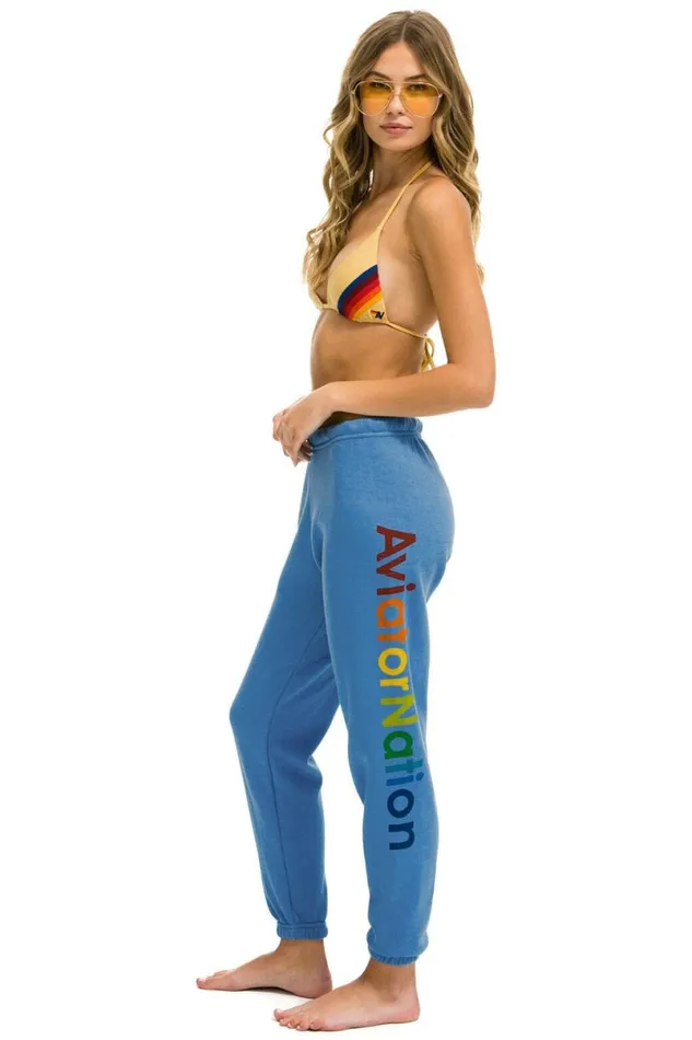 Vail Sweatpant 8211 Cobalt Women Aviator Nation Sweatpants