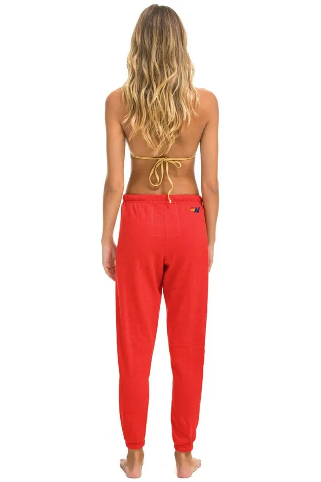 Vail Sweatpants 8211 Red Women Aviator Nation Sweatpants