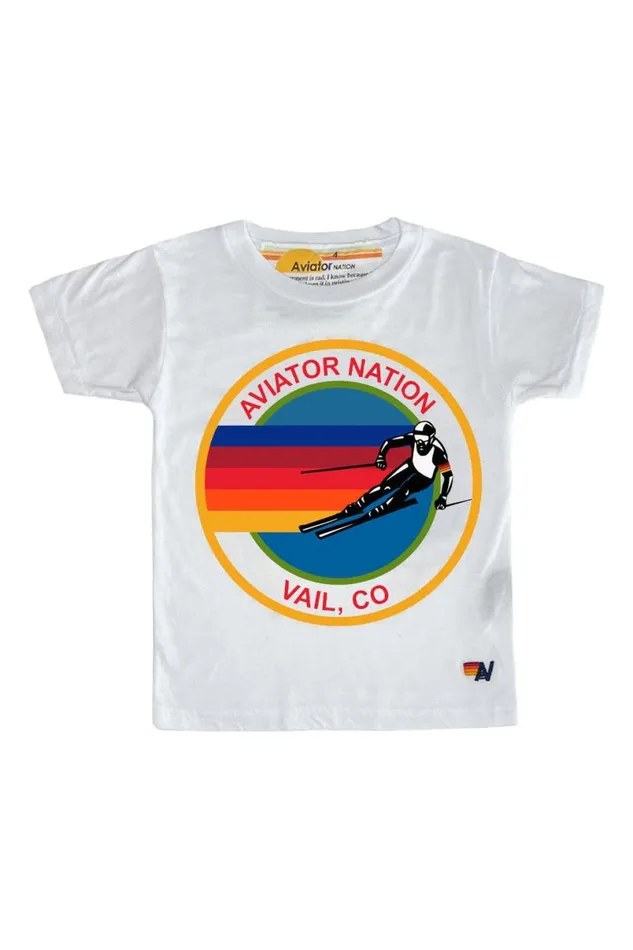 Vail Tee 8211 White Kids Aviator Nation Tees