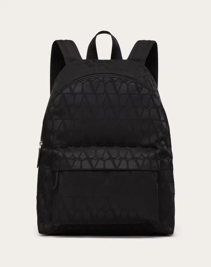 Valentino Backpacks Man Toile Iconographe Backpack In Technical Fabric For Man In Military Green Military Green