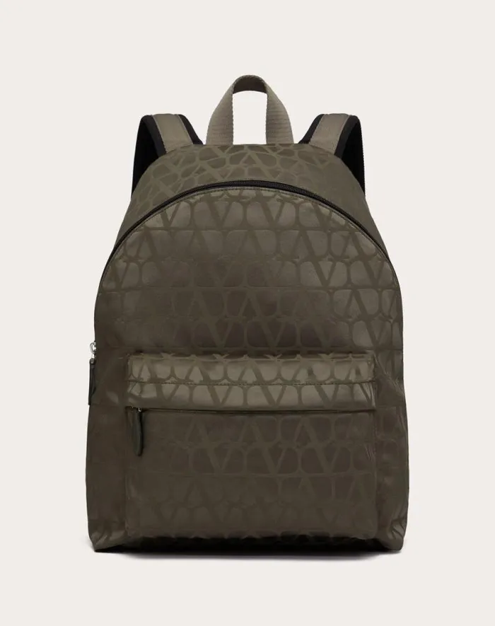 Valentino Backpacks Man Toile Iconographe Backpack In Technical Fabric For Man In Military Green Military Green Valentino Backpacks Man Toile Iconographe Backpack In Technical Fabric For Man In Military Green Military Green