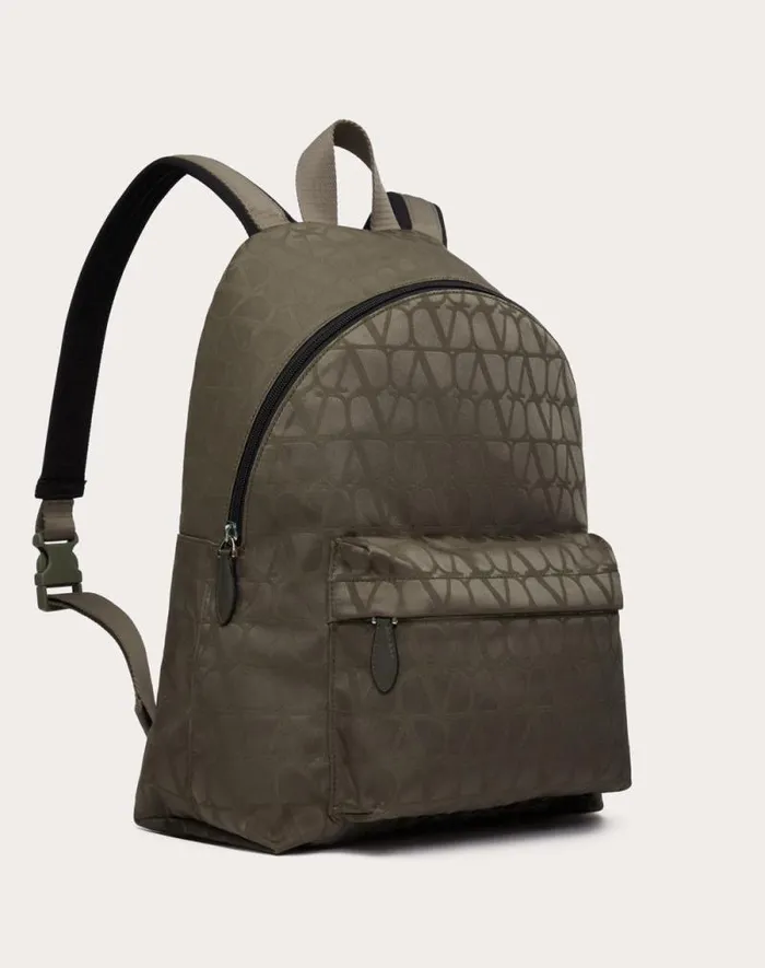 Valentino Backpacks Man Toile Iconographe Backpack In Technical Fabric For Man In Military Green Military Green Valentino Backpacks Man Toile Iconographe Backpack In Technical Fabric For Man In Military Green Military Green