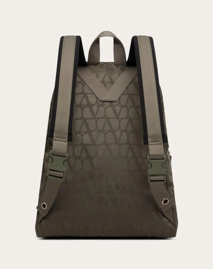 Valentino Backpacks Man Toile Iconographe Backpack In Technical Fabric For Man In Military Green Military Green Valentino Backpacks Man Toile Iconographe Backpack In Technical Fabric For Man In Military Green Military Green
