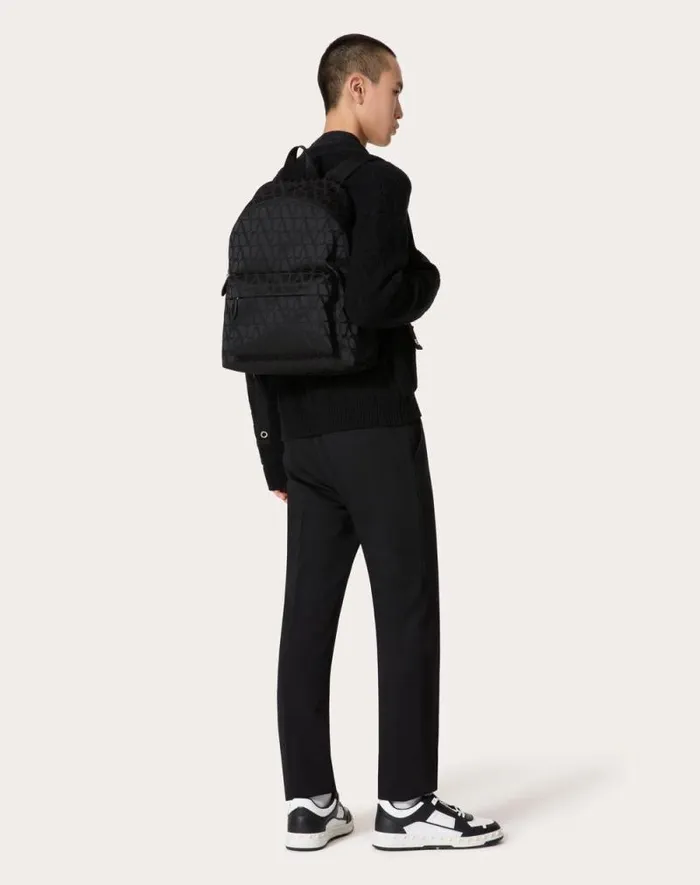 Valentino Backpacks Man Toile Iconographe Backpack In Technical Fabric For Man In Military Green Military Green Valentino Backpacks Man Toile Iconographe Backpack In Technical Fabric For Man In Military Green Military Green