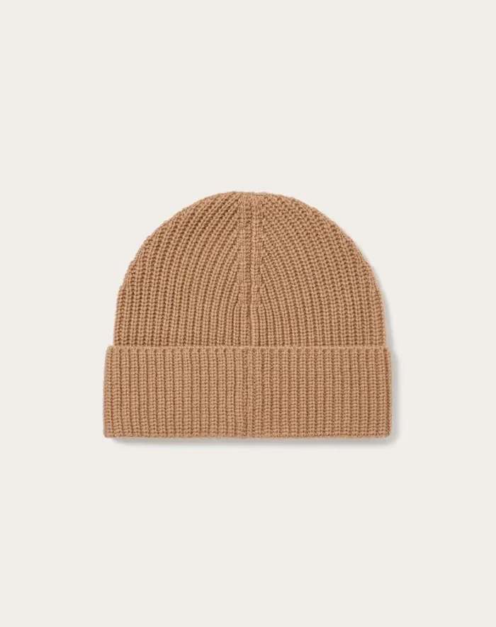 Valentino Hats And Gloves Woman Valentino Cashmere Beanie For Woman In Camel Camel Valentino Hats And Gloves Woman Valentino Cashmere Beanie For Woman In Camel Camel