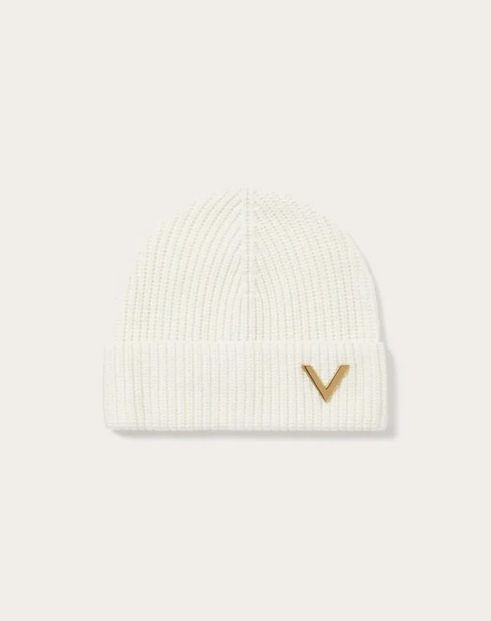 Valentino Hats And Gloves Woman Valentino Cashmere Beanie For Woman In Camel Camel Valentino Hats And Gloves Woman Valentino Cashmere Beanie For Woman In Camel Camel