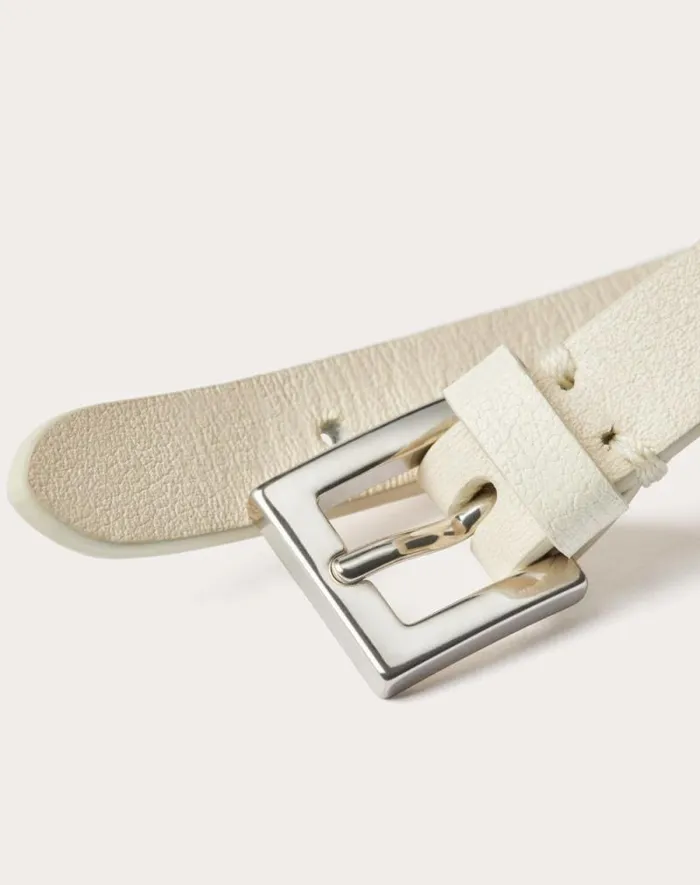 Valentino Jewelry Woman Valentino Garavani Vlogo Signature Leather And Crystal Bracelet For Woman In Light Ivory Light Ivory Valentino Jewelry Woman Valentino Garavani Vlogo Signature Leather And Crystal Bracelet For Woman In Light Ivory Light Ivory