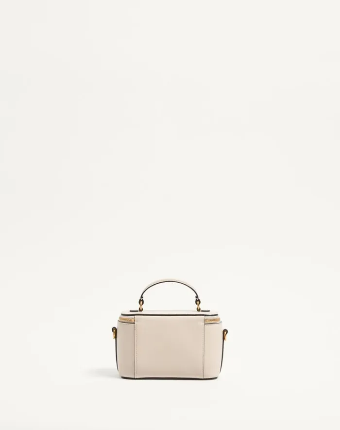 Valentino Mini Bags Woman Loc Mini Handbag In Calfskin For Woman In Black Black Valentino Mini Bags Woman Loc Mini Handbag In Calfskin For Woman In Black Black