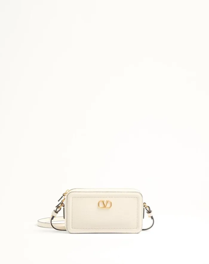 Valentino Mini Bags Woman Valentino Garavani Alltime Mini Shoulder Bag In Grainy Calfskin For Woman In Almond Almond Valentino Mini Bags Woman Valentino Garavani Alltime Mini Shoulder Bag In Grainy Calfskin For Woman In Almond Almond