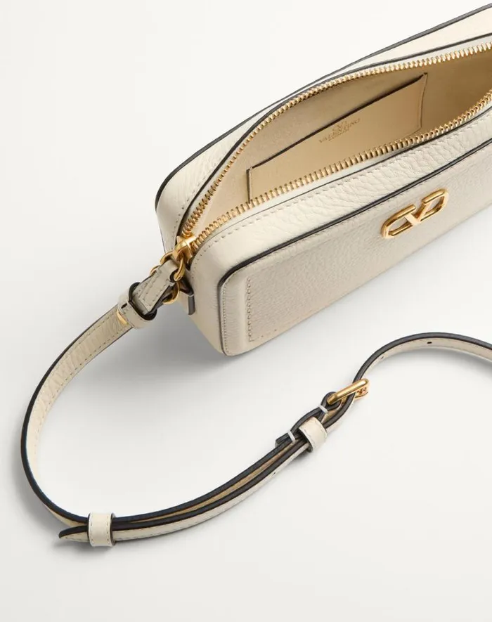 Valentino Mini Bags Woman Valentino Garavani Alltime Mini Shoulder Bag In Grainy Calfskin For Woman In Almond Almond Valentino Mini Bags Woman Valentino Garavani Alltime Mini Shoulder Bag In Grainy Calfskin For Woman In Almond Almond