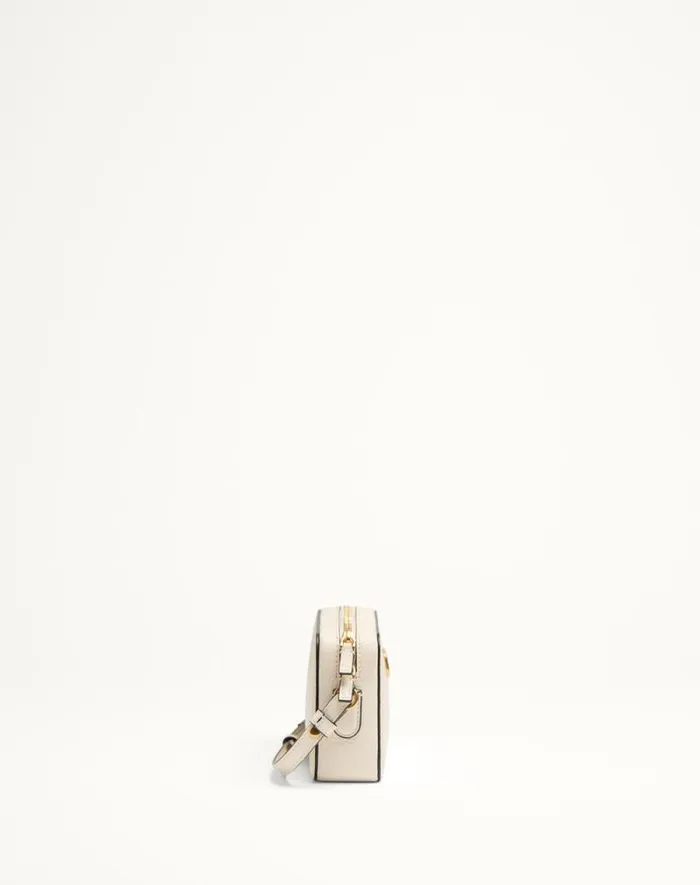 Valentino Mini Bags Woman Valentino Garavani Alltime Mini Shoulder Bag In Grainy Calfskin For Woman In Almond Almond Valentino Mini Bags Woman Valentino Garavani Alltime Mini Shoulder Bag In Grainy Calfskin For Woman In Almond Almond
