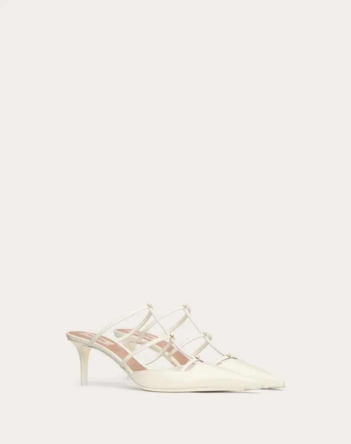 Valentino Pumps Woman Rockstud Wispy Calfskin Mule 60mm For Woman In Rose Cannelle Rose Cannelle Valentino Pumps Woman Rockstud Wispy Calfskin Mule 60mm For Woman In Rose Cannelle Rose Cannelle