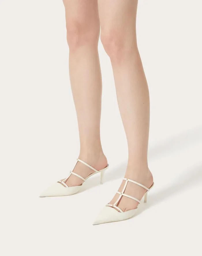Valentino Pumps Woman Rockstud Wispy Calfskin Mule 60mm For Woman In Rose Cannelle Rose Cannelle Valentino Pumps Woman Rockstud Wispy Calfskin Mule 60mm For Woman In Rose Cannelle Rose Cannelle