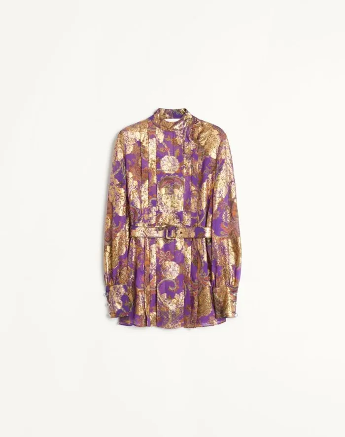 Valentino Shirts And Tops Woman Top In Fil Coupe039 Lame039 Cashmere Apres L039hiver For Woman In Multicolor Multicolor