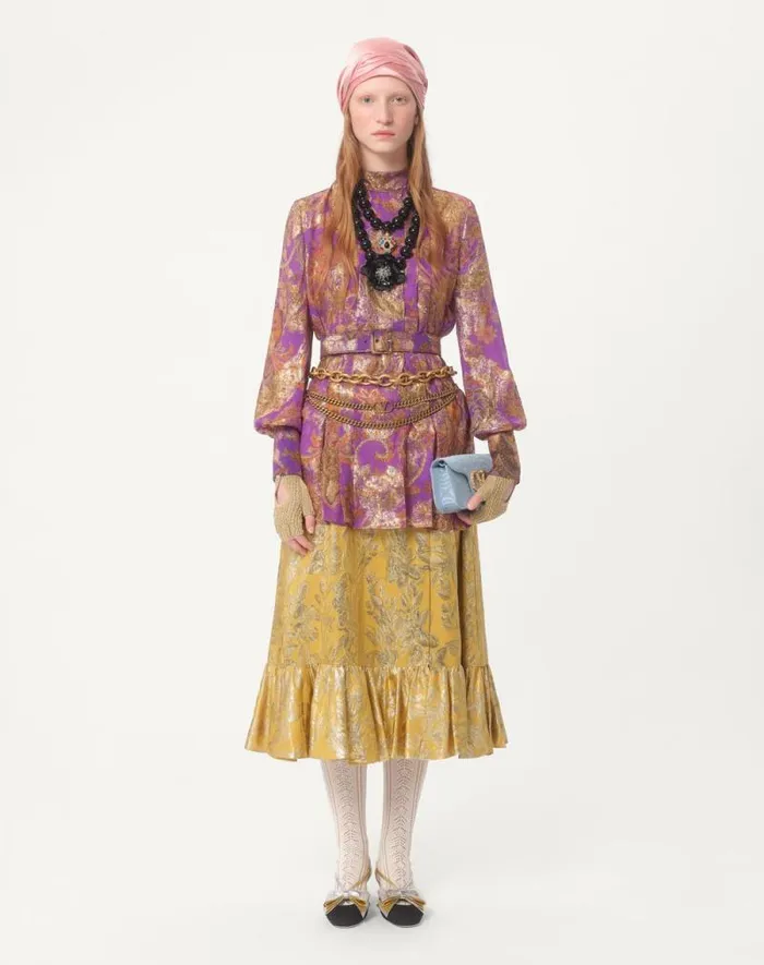Valentino Shirts And Tops Woman Top In Fil Coupe039 Lame039 Cashmere Apres L039hiver For Woman In Multicolor Multicolor