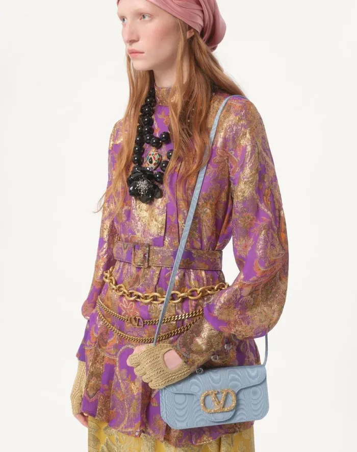 Valentino Shirts And Tops Woman Top In Fil Coupe039 Lame039 Cashmere Apres L039hiver For Woman In Multicolor Multicolor