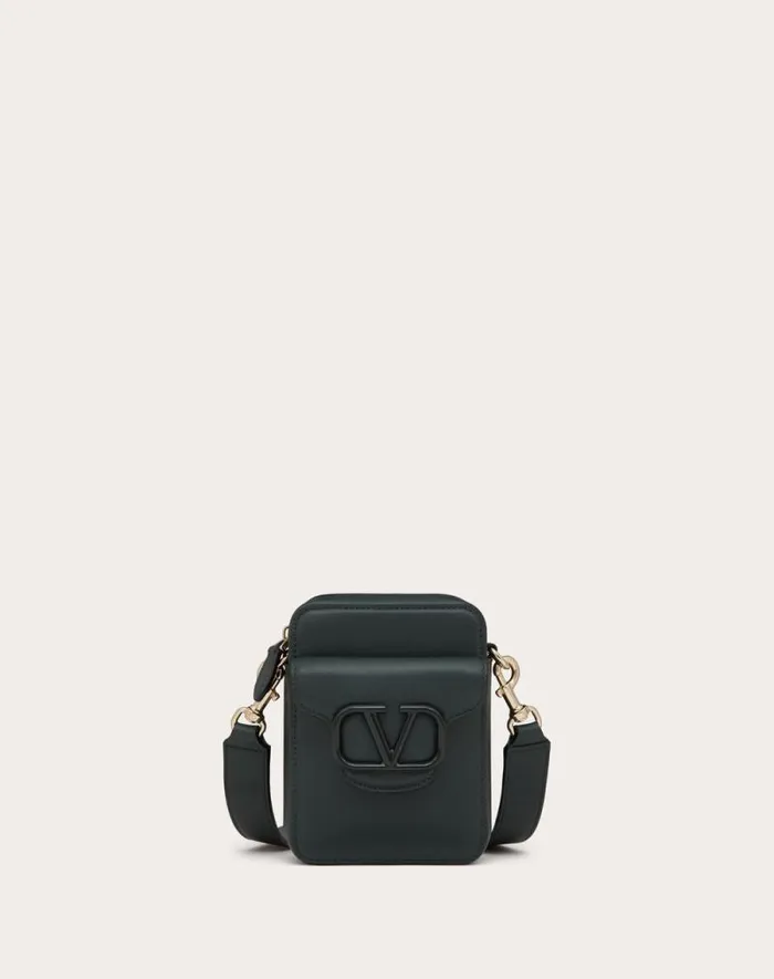 Valentino Shoulder Bags Man Mini Loc Crossbody Calfskin Bag For Man In Mountain View Mountain View