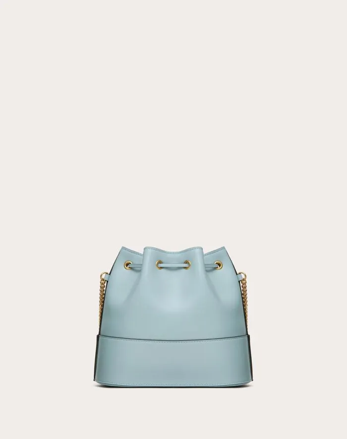 Valentino Shoulder Bags Woman Mini Bucket Bag In Nappa With Vlogo Signature Chain For Woman In Light Ivory Light Ivory Valentino Shoulder Bags Woman Mini Bucket Bag In Nappa With Vlogo Signature Chain For Woman In Light Ivory Light Ivory